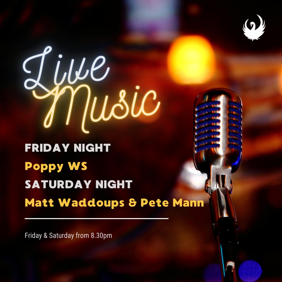 Our Live Music Nights are back this weekend! 🙌
🎵 Friday Night - Poppy WS
🎵 Saturday Night - Matt Waddoups &amp; Pete Mann
Not to be missed!... From 8.30pm. Book a table online at swananddrummonds.co.uk or just rock up! #WorcestershireHour