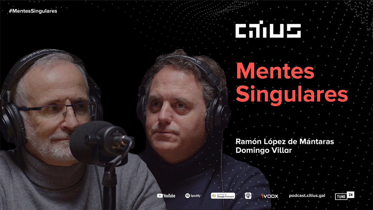 ¡Vuelve #MentesSingulares!

Mañana jueves estrenamos el segundo capítulo de la temporada, un programa sobre #creatividad e #InteligenciaArtificial con dos invitados de lujo:
Ramón López de Mántaras, investigador del <a href="/IIIACSIC/">IIIA-CSIC</a>, y el escritor <a href="/domingovillar/">Domingo Villar</a>

🗓 27/01/21
🕐 13:00