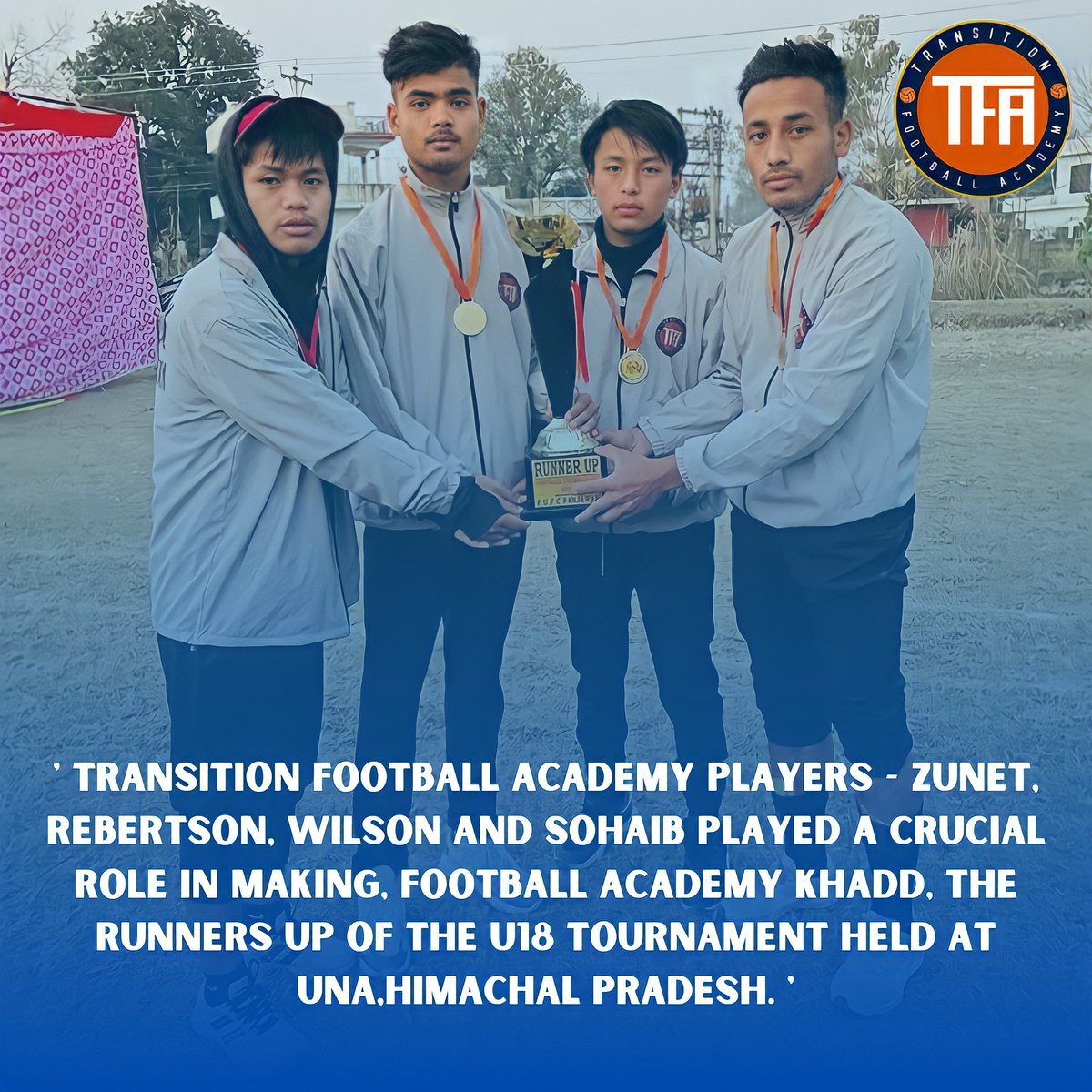 FaTransition's tweet image. Well done boys for the runner up trophy🏆..
Always keep your winning spirit high..
Keep learning and growing👏
More to grab......🏆🏆🥇🥇

#transitionfa #FDPL #FDWL #Neufc #highlanders #runnerup #wearethe8 #youthleague #youthileague #heroileague #heroisl #IndianFootball