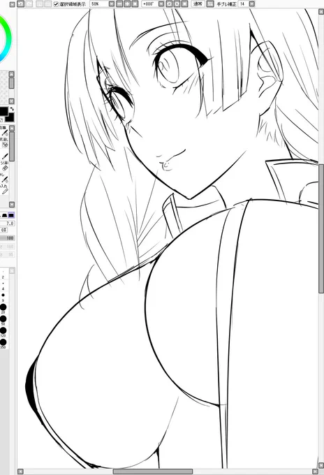 描き甲斐のあるおっぱいだ…🥰 