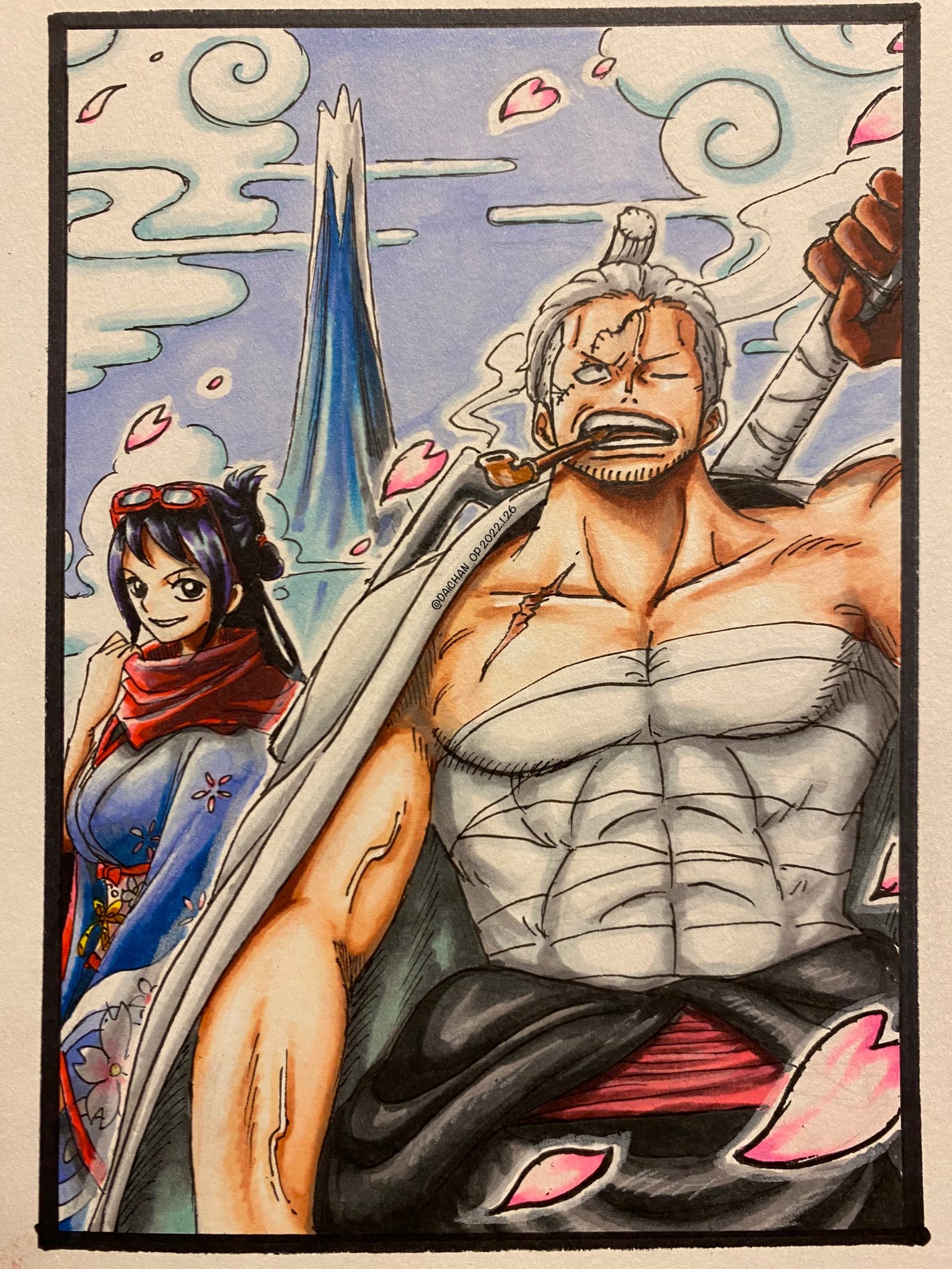 サトー D スケ Arrived On The Wa No Kuni Island Onepiece イラスト スモーカー たしぎ G5の皆さんもどこかにいるはず リクエストありがとうございました T Co Gbkytdq36a Twitter