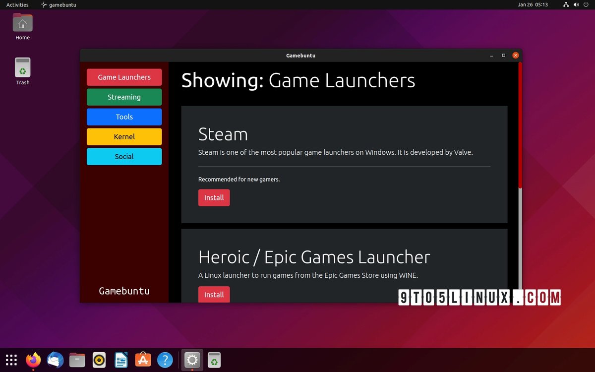 MariusNestor's tweet photo. Gamebuntu 1.0 App Released with a Complete Redesign and More Tools, Now Lets You Install Only What You Need for Your #Ubuntu Gaming https://t.co/4popyU2vIr 

@gameonubuntu @RudraSaraswat1 #Linux #gaming #OpenSource #FreeSoftware https://t.co/GSzVj024MO
