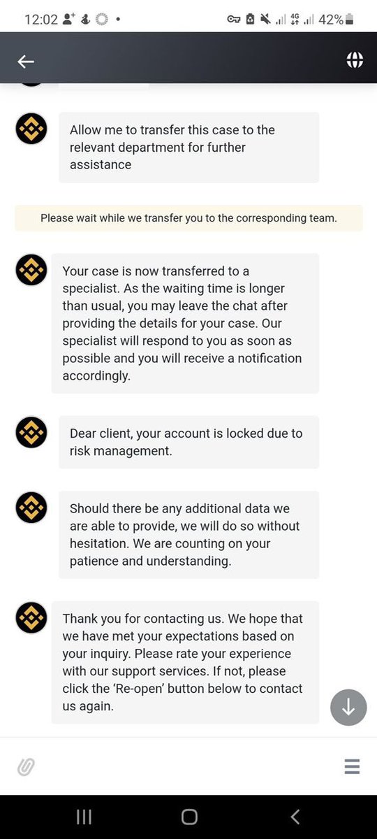 OlutomsC's tweet photo. How on earth will you suspend and block our accounts without an option to withdraw. What would you want to term that??This is so disheartening! You ripping us off our hard earn cryptocurrency assets.There should be an option to withdraw 
 #BinanceStopScamming https://t.co/I7LNbtpaNN