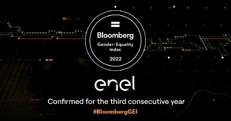 EnelGroup's tweet photo. Committed to gender diversity and inclusion: we have been confirmed for the third consecutive year in the @Bloomberg Gender-Equality Index. Together with @EnelChile, included for the first time and @Endesa. Discover more 👇 #BloombergGEI #EnelWayToBe