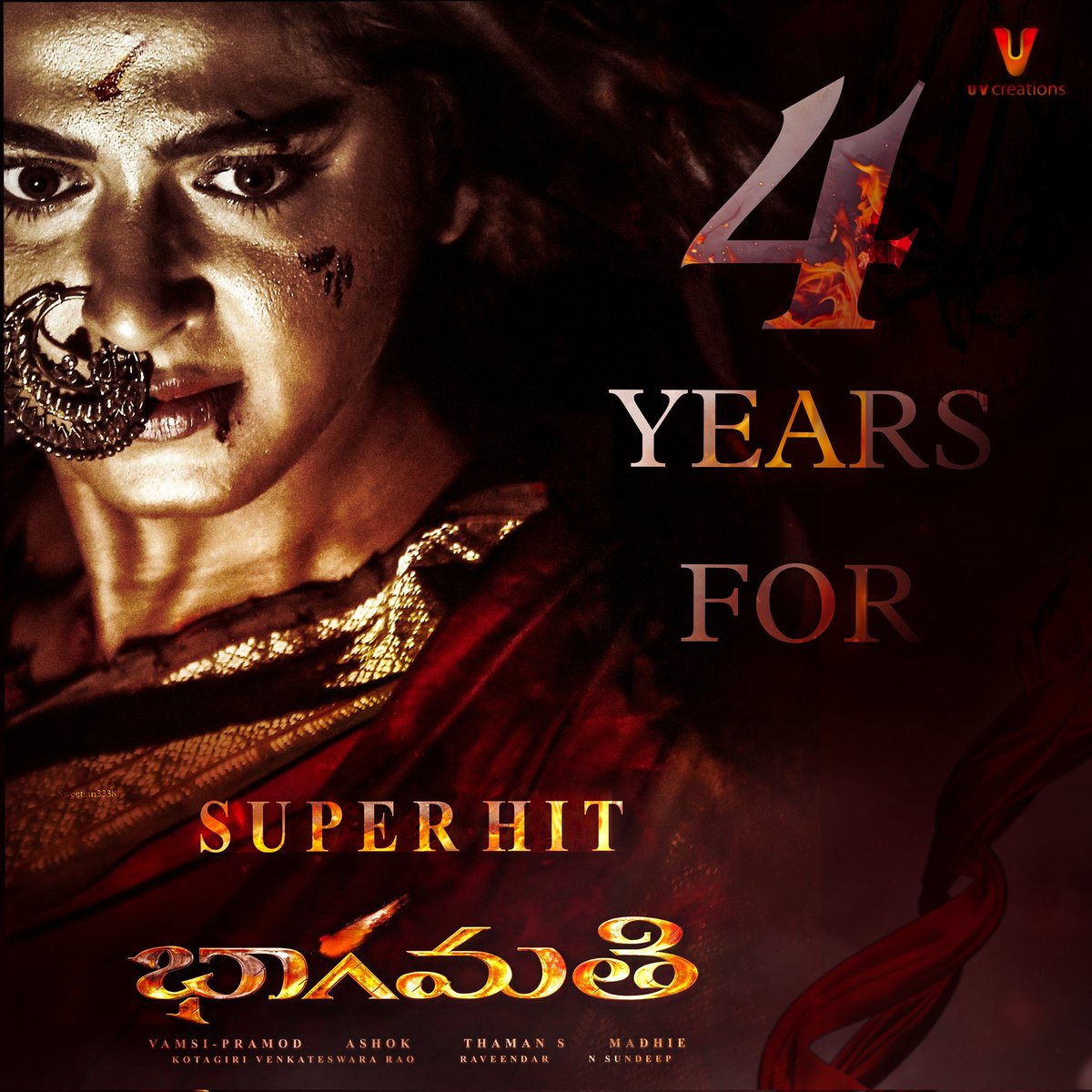 MsAnushkaShetty's tweet photo. Thank u..Love u all ❤️ #4YrsForBBBhaagamathie https://t.co/AqZaGJQHWV