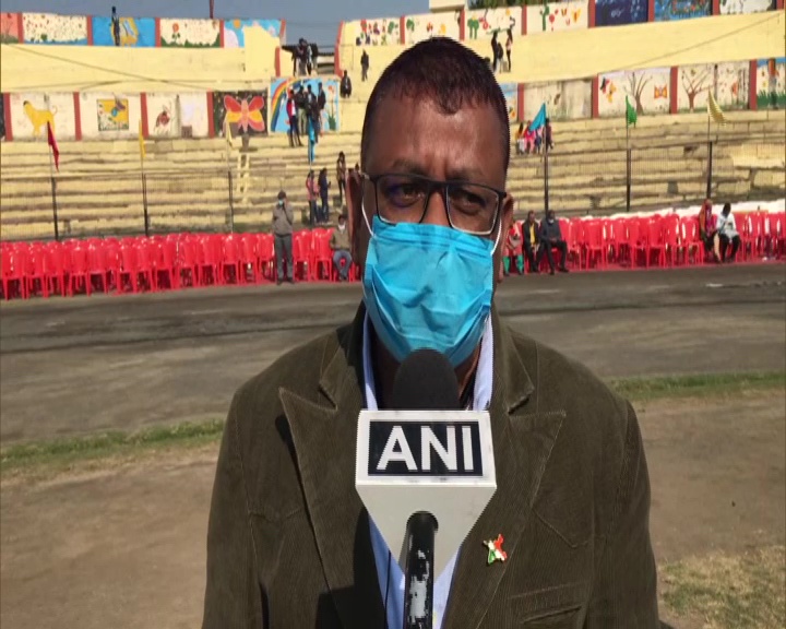 ANI's tweet image. Madhya Pradesh | Two injured after a drone fell on them during Republic Day celebrations in Jabalpur, this morning. &quot;A man, woman have been hospitalized after they were hit by the drone. Condition stable,&quot; said doctor present at the spot.