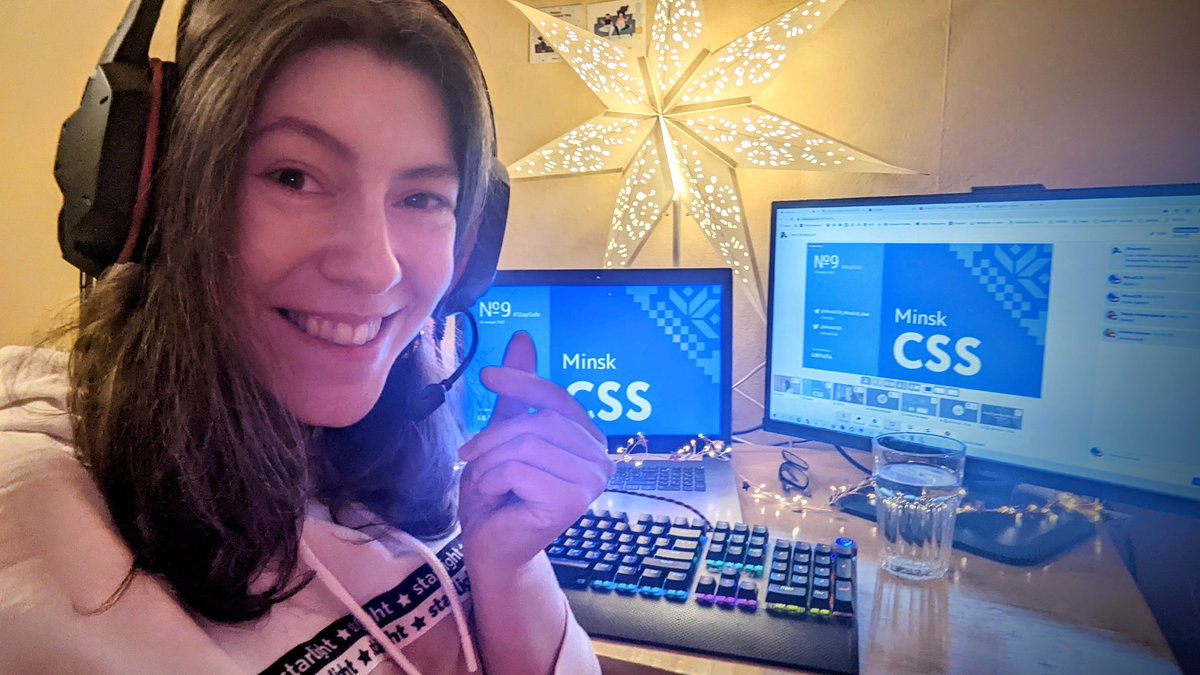 GlafiraZhur's tweet image. Шлю привет с бэкстейджа митапа #MinskCSS 😍