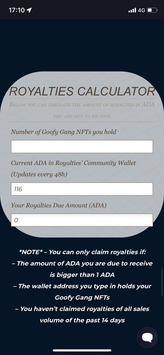 GoofyGangNFT's tweet photo. 👑 Claim Your Goofy Gang Royalties 

- We implemented a calculator and a request royalties system on our website

More info 👉 https://t.co/Ridaor0Jq9

Claim here 👉 https://t.co/js5qa6Byww https://t.co/UjDloLWu5p