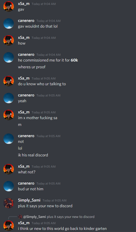 canenero3d's tweet photo. Scammer tryna sell my builds and impersonating people 
xSa_m#7749
Don't take any offers by this man #roblox #scammer https://t.co/UCCIYuOvSR
