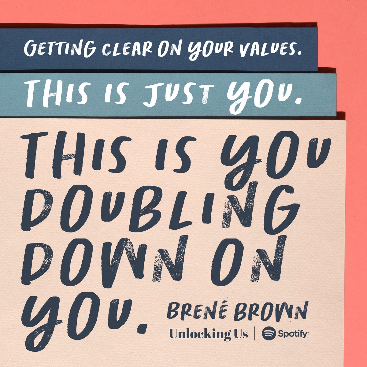 “Unlocking Us” is back—and starting with a deep dive into values. I can’t think of a more powerful way to double down on ourselves than getting clear on our values. (P.S. Head to our home page for the exercise Barrett and I work through in this episode.) spoti.fi/3Ay5Kbh