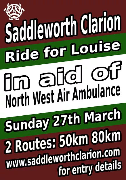 SaddleworthCCC's tweet photo. We said we had big news. Come and remember 'Our Louise' with us. Donations to via
https://t.co/mOHjF1ux6R for @NWAirAmbulance
https://t.co/Jzdm1sZU5a #ourlouise #clarion #fellowshipislife #roadspace #respectallcyclists #vulnerableroaduser https://t.co/TbBlBBbOUD