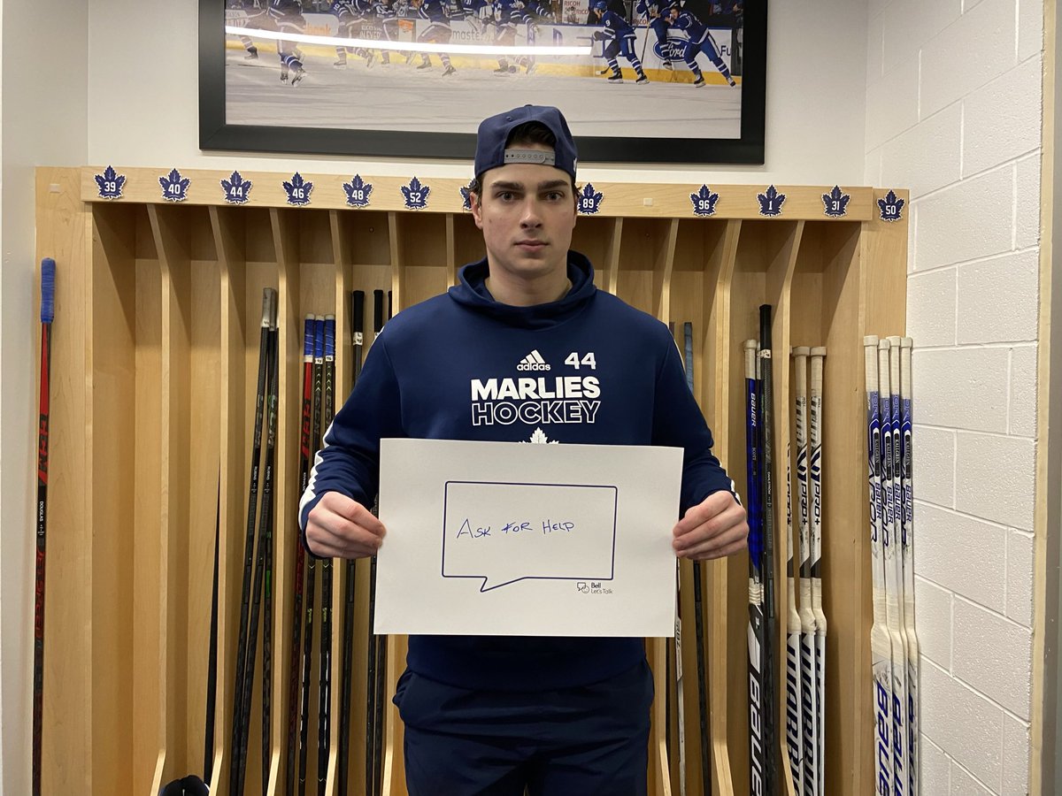 TorontoMarlies's tweet photo. Support each other and keep the conversation going 

#BellLetsTalk https://t.co/w7bYQ4Zb6y