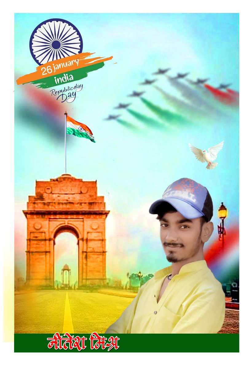 realNeetesh's tweet photo. आप सभी को गणतंत्र द��वस की हार्दिक शुभकामनाएं !! जय हिंद !! 🇮🇳
Wishing you all 
A happy Republic Day #RepublicDay https://t.co/Vh7XrY7q31