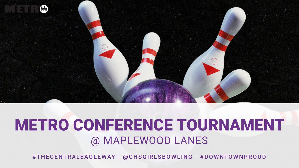 #CentralAthleticDepartment: Metro Conference Bowling Tournament is underway at Maplewood Lanes! Visit tournamentbowl.com to follow <a href="/CHSGirlsBowling/">Central Bowling (Girls)</a> action!

#TheCentralEagleWay