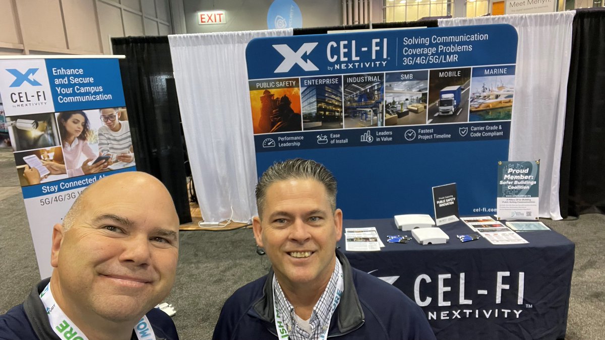 NextivityInc's tweet photo. #FETC2022 is officially underway! Pay us a visit to learn how Cel-Fi’s industry-leading #cellular and #publicsafety communication solutions can take your school to the next level.
Learn more: https://t.co/YzqYnGn8I0
#Education #CelFi #SmartCellularCoverage #5G #4G #3G https://t.co/lVp9iRvtwc
