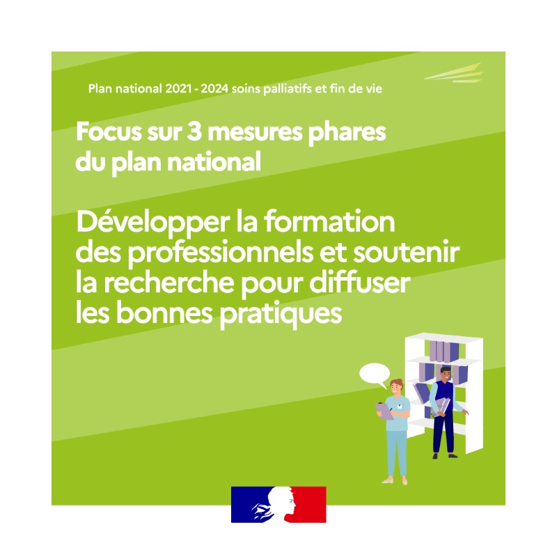 Sante_Gouv's tweet photo. #Findevie | Le ministère lance le plan national 2021-2024 soins palliatifs-fin de vie.

📣Obj. : garantir l'accès aux soins palliatifs, partout sur le territoire, en s'appuyant sur des professionnels sensibilisés et formés.