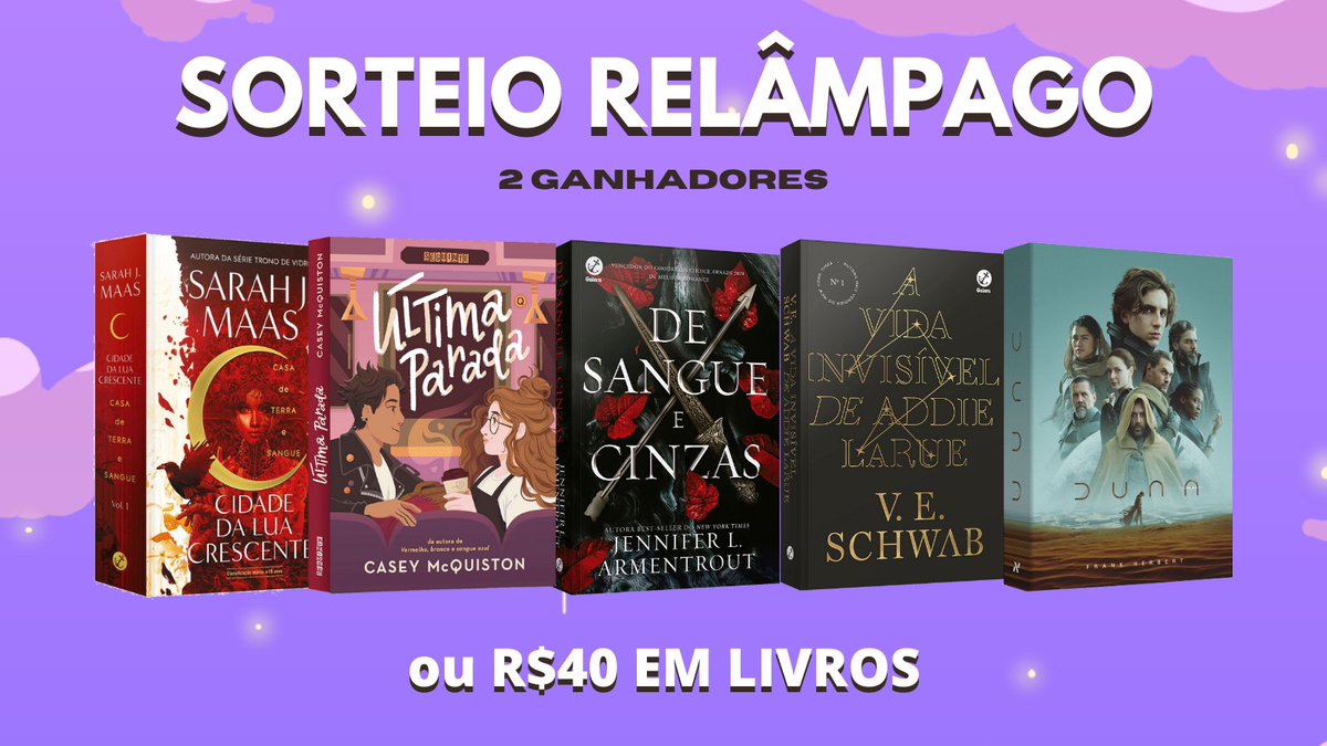promohunters_'s tweet photo. 🚨 SORTEIO RELÂMPAGO 🚨

🏆 2 vencedores
🏆 Prêmio: 1 dos livros da imagem ou R$40 em livros

Para participar você deve:
⚠️ Nos seguir
⚠️ Dar RT aqui

O resultado sai no dia 28/01. Boa sorte! 🍀 https://t.co/La6TVxT3xE