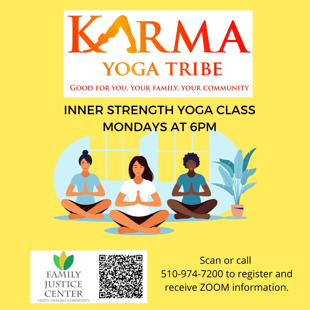 YOGA IS BACK!!! To sign up give us a call at: (510) 974-7200 Yoga is a great way to relax, strengthen the body, improve balance and flexibility. We can't wait to see you!