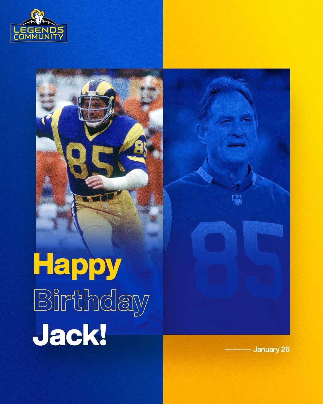 Happy Birthday to my all time favorite Rams Player- The Legend Jack Youngblood. 