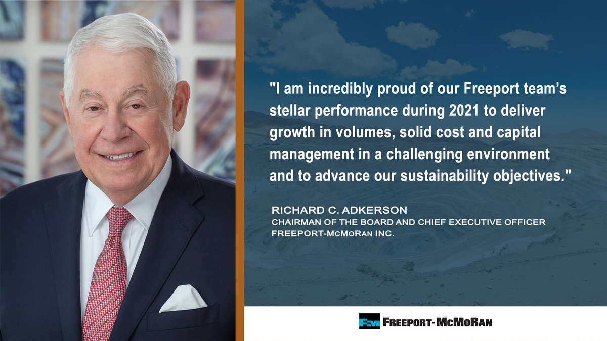 FM_FCX's tweet photo. Read about our 2021 fourth-quarter and year-end earnings here: https://t.co/dk9q3YWXBO https://t.co/BFMC541nhS