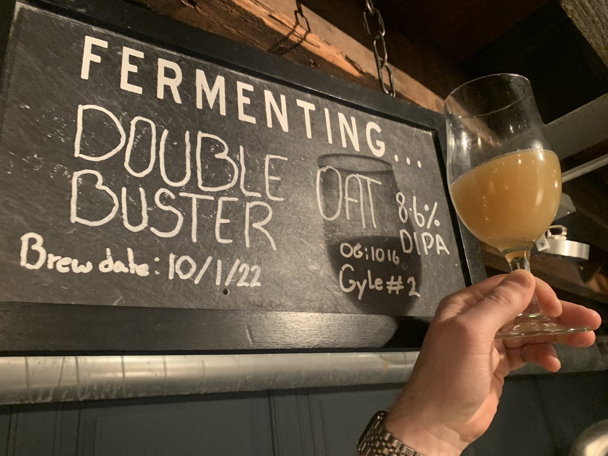 #brew2 almost there 8.6% Double Oat Buster DIPA OG:1016 cooling after the dry hop and Saamelllin Gooood