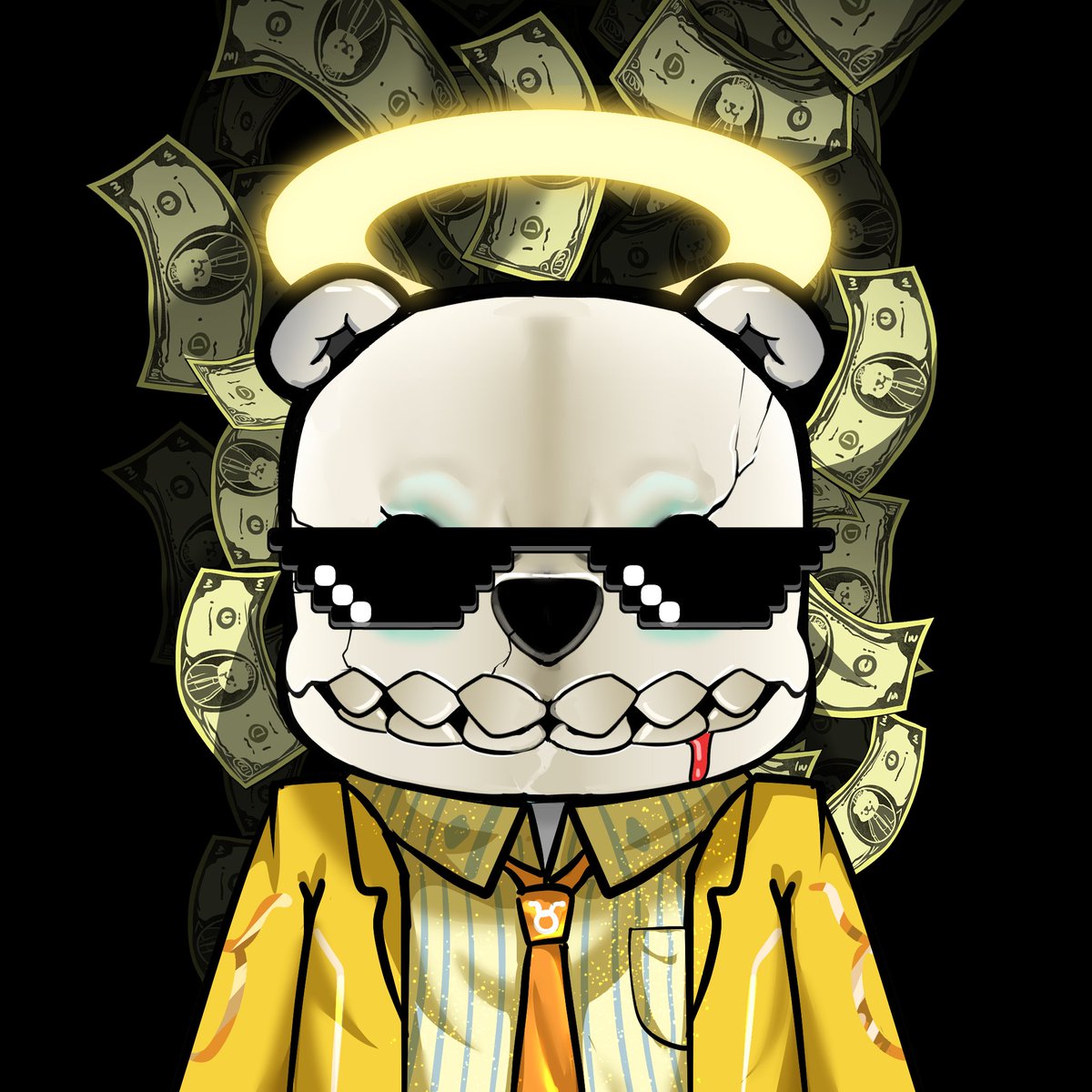 Some super-Rare halos, hope u like it!
PUBLIC SALE IS STILL LIVE!!!🚀🚀🚀

mint your drooling bear here:
🐻‍❄️droolingbear.com👈
🐻‍❄️discord.gg/UNaUkZAppu👈

- Price: .03
- Max per trans: 10 nfts
- Max per wallet: no limit

#NFTs #NFT #NFTCommunity #opensea 
#DroolingBearClub
