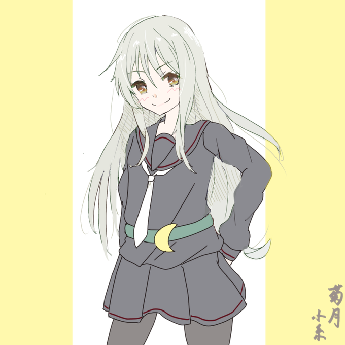 「kikuzuki (kancolle) crescent pin」Fan Art(Latest)