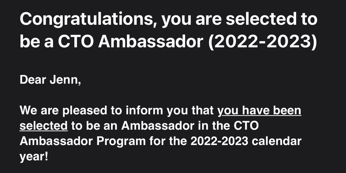 What a great news! I received this great announcement to be part of this wonderful team! #vmware #vmwareocto <a href="/vmwocto/">VMware OCTO</a> <a href="/vmware/">VMware</a> thank you Vmware! <a href="/arielsanchezmor/">Ariel Sanchez Mora @arielsanchezmora@vmst.io</a> <a href="/rcanton_IT/">Roberto Cantón</a>