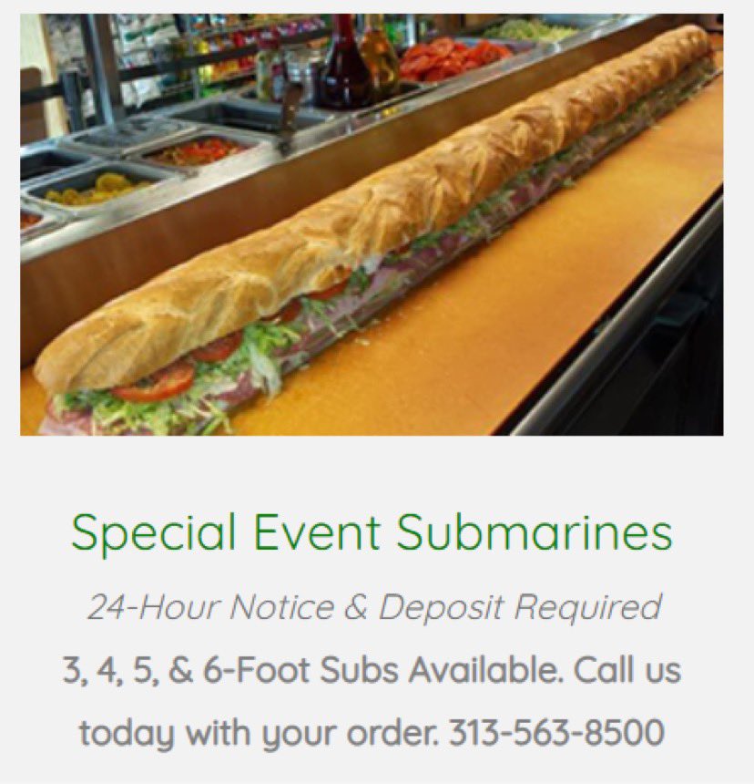 sarahe141's tweet photo. I can’t wait till COVID is gone and I get to safely share a 6 ft long special event submarine with my friends and family https://t.co/wC0cdkuxHf