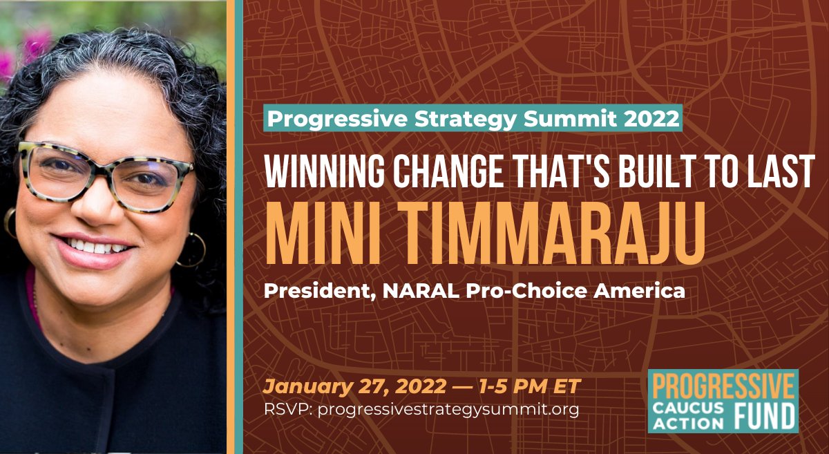 reproforall's tweet image. TODAY: NARAL president @mintimm will be joining leaders across the progressive movement to discuss this path forward in 2022 at the @WeAct4Progress #ProgressiveStrategySummit. RSVP to join: bit.ly/ProgressiveStr…