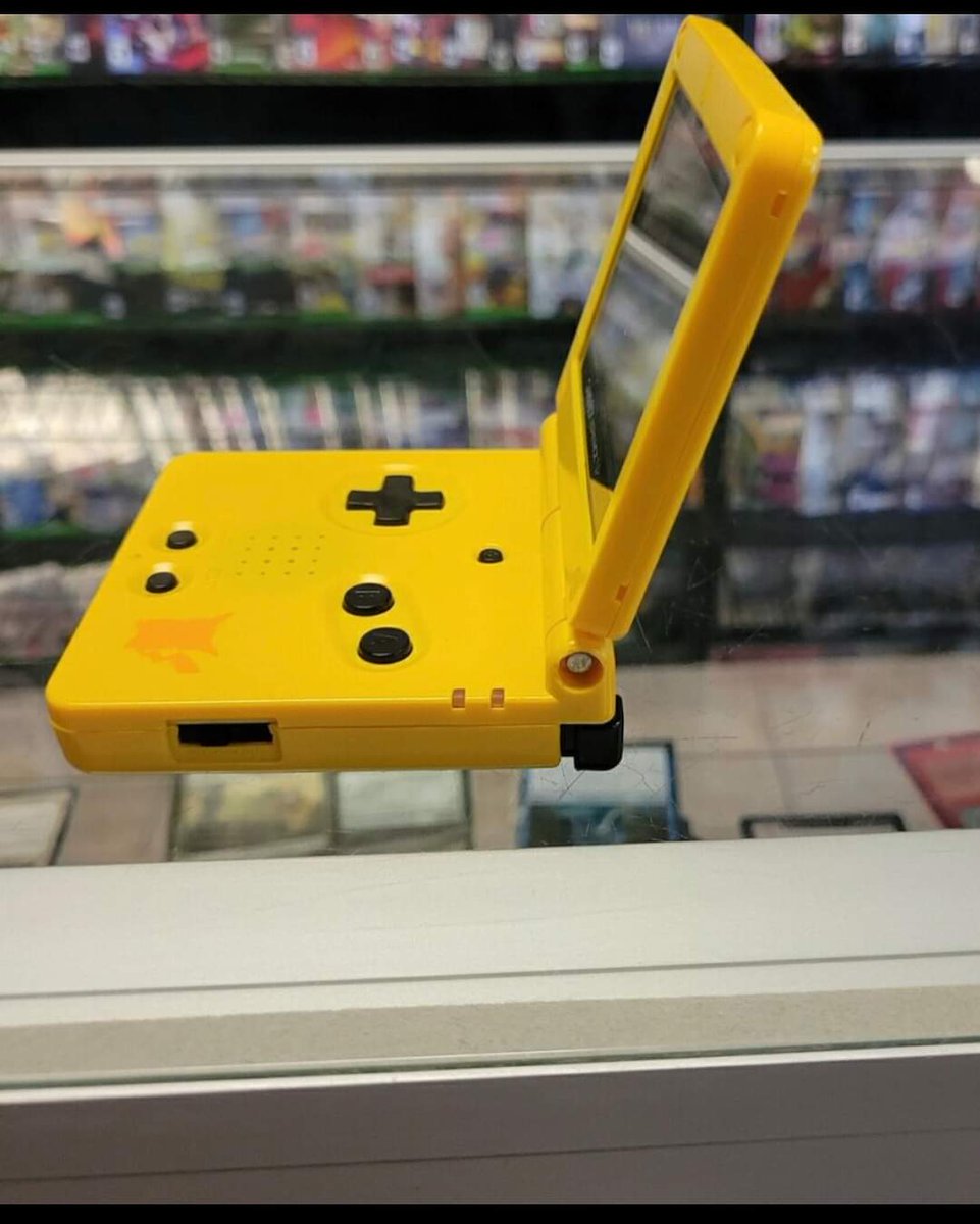 PNTLafayette's tweet photo. ⚡️Catch ‘em all with this super rare Pikachu Gameboy Advance SP!⚡️ https://t.co/BF5m65s5XT