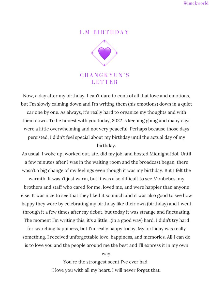 Changkyun World 💜 tweet media