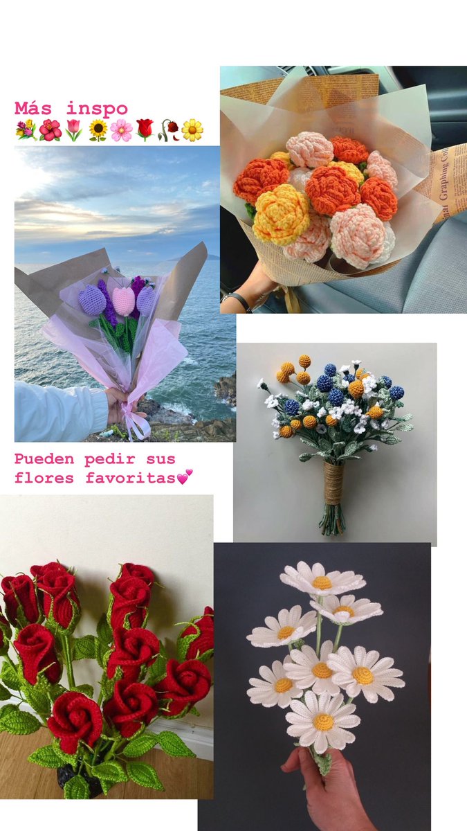 areanasaenz98's tweet photo. Holaa, vengo con más selfpromo al emprendimiento de mami. Va a estar haciendo los famosos ramitos de flores de crochet, a precios muy cómodos y decorados bien bonitos✨flores que no se marchitan!! @/calendula.cr🌺🌹🌻💐🌸🥀 https://t.co/45dNTIqA94