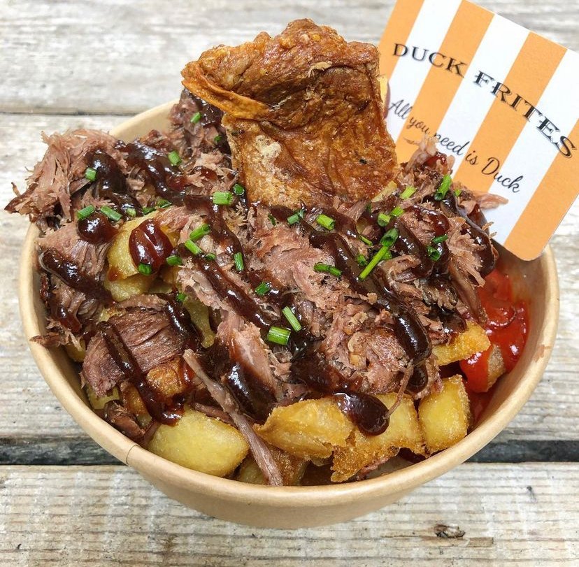 "All you need is duck..." there is nothing more to be said when it comes to @duck_frites... apart from maybe try the Jonty sauce as well as the hoisin! 

📸: @whatdeedid 

#MaltbyStreetMarket