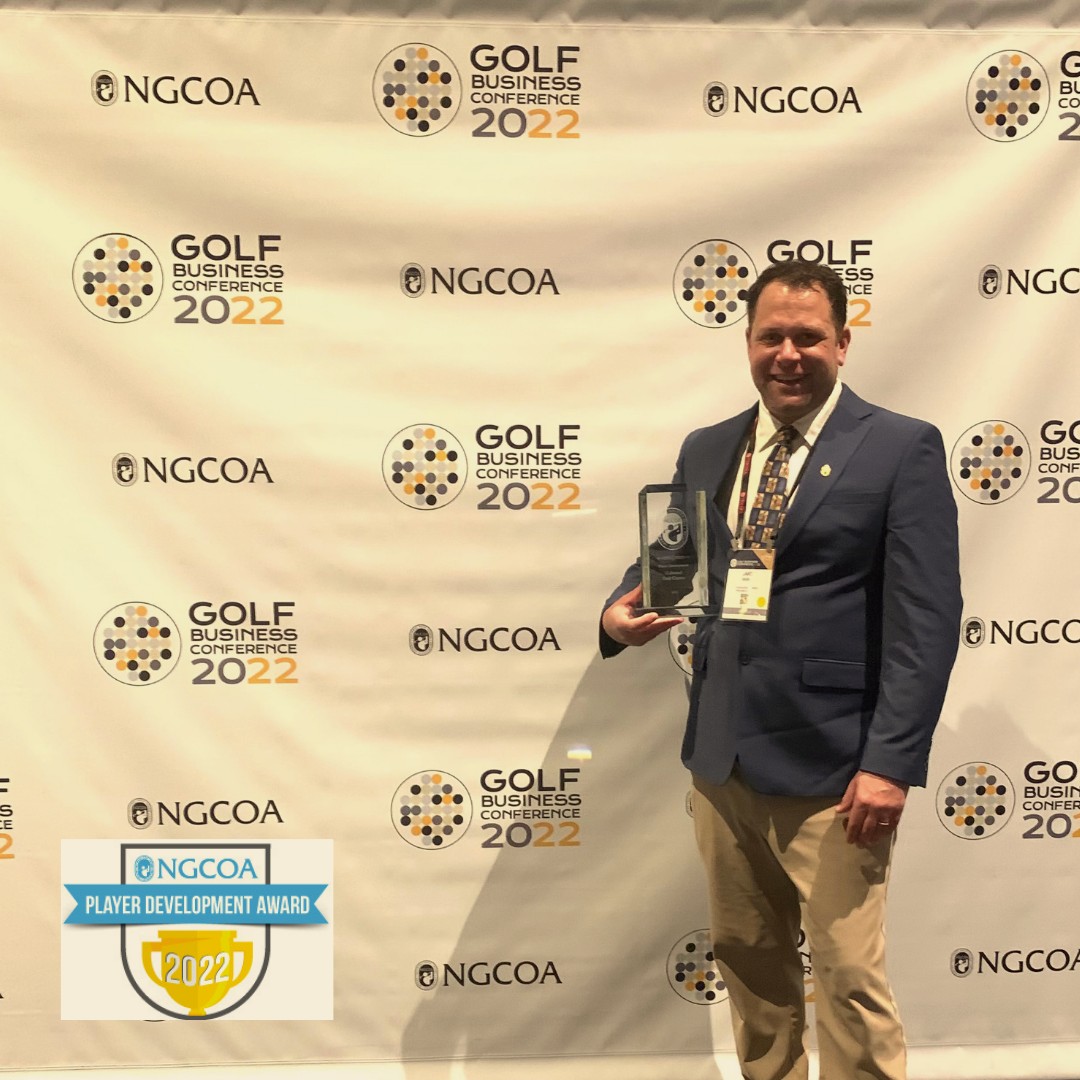 Colwood is honored to be a recipient of the National Golf Course Owners Association award for top Player Development facility! Our Director of Instruction, Jake Bader accepted the award earlier this week in Orlando. Thank you to the NGCOA! <a href="/KemperSports/">kempersports</a> <a href="/TheNGCOA/">NGCOA | National Golf Course Owners Association</a>