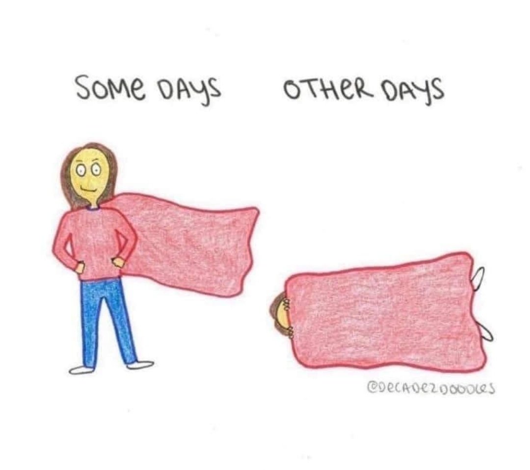 This picture says it all. 

Let's make a conscious effort today &amp; everyday to listen, encourage &amp; support one another in taking care of our mental health. There's no need to suffer in silence. Let's talk. 
#BellLetsTalk