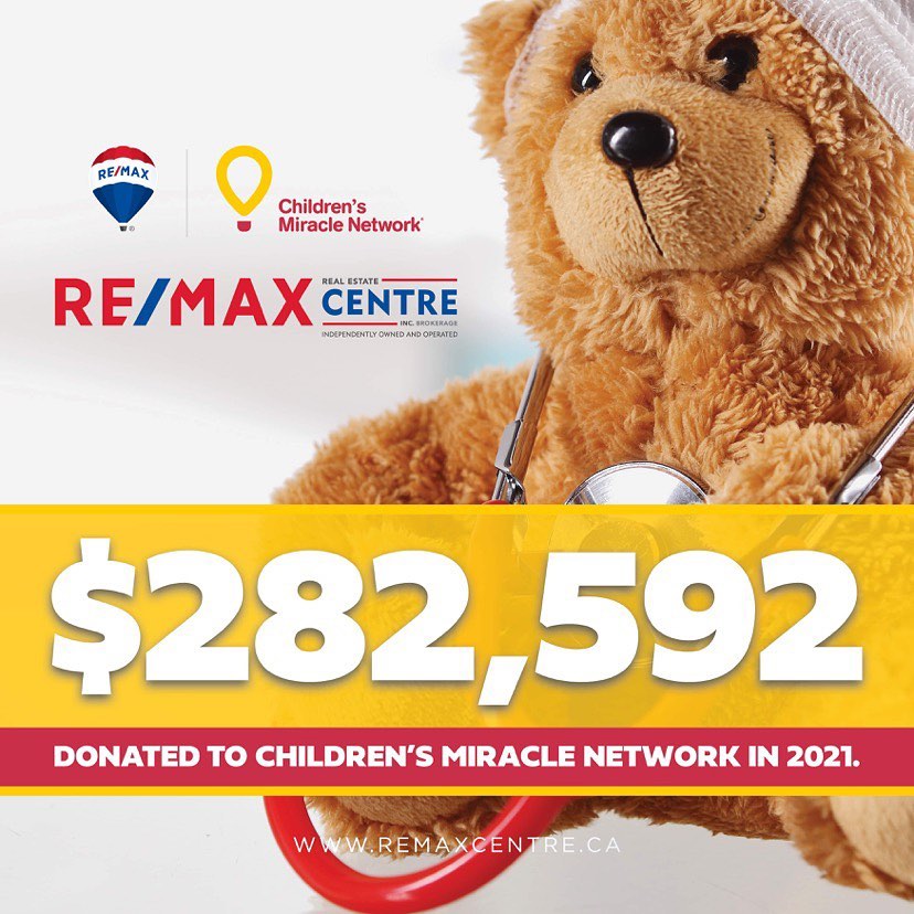 In 2021, our agents donated $282,592 to the Children’s Miracle Network through the RE/MAX Miracle Home Program. @REMAXca @CMNCanada