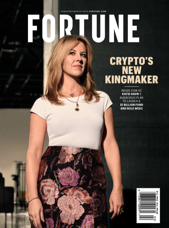 .<a href="/mlevram/">Michal Lev-Ram</a>'s profile of former A16Z partner Katie Haun &amp; her new $1B fund is our cover! Important for many reasons 1. Her fund is one of the largest dedicated to crypto 2. It's one of the largest woman-led. More women VCs need war chests like this fortune.com/longform/katie…