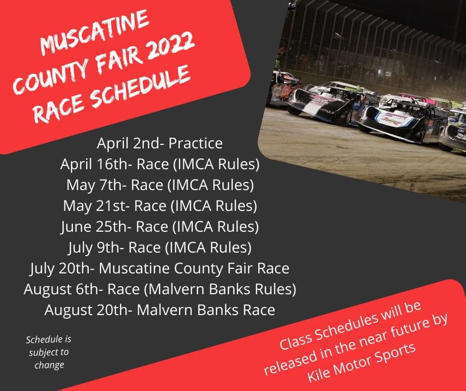 Races will be back this summer! Get these dates on your calendar now! We look forward to seeing everyone this summer!