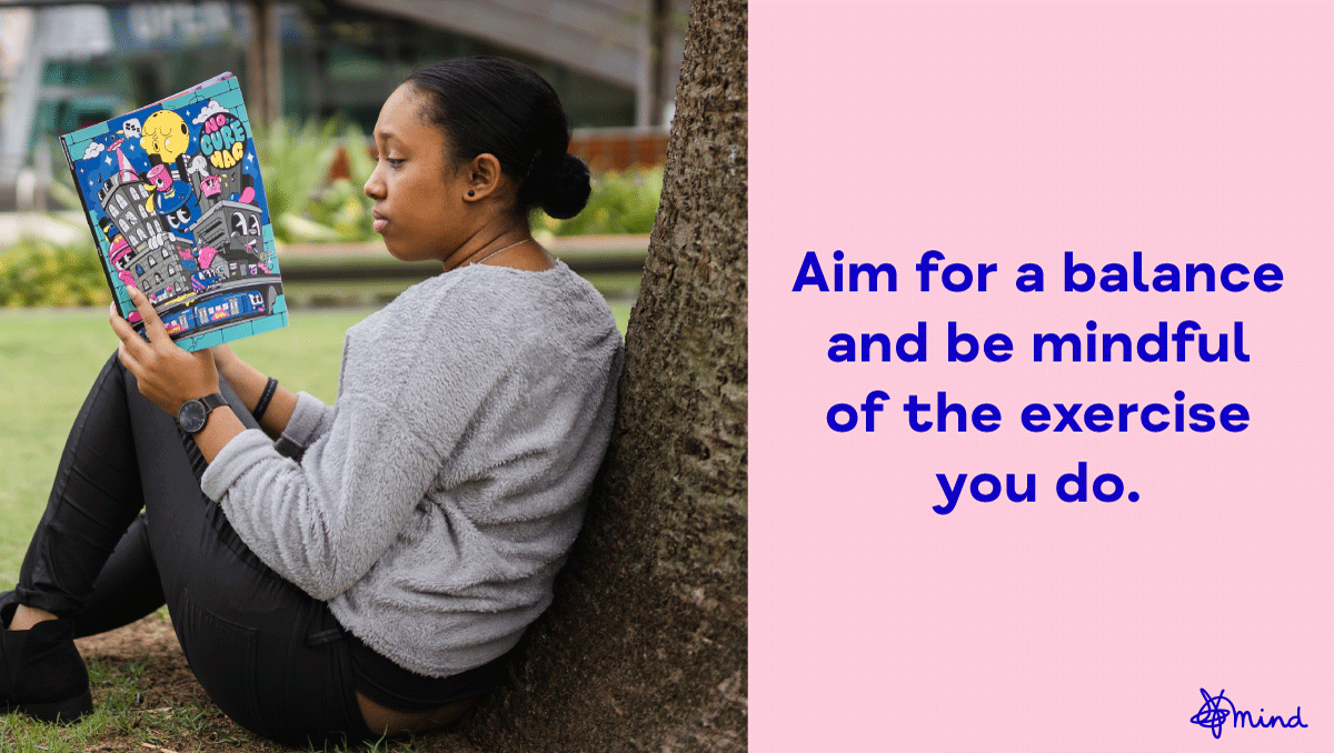 MindCharity's tweet photo. Are you over-exercising? Here are some tips on the best ways to rest as part of our #HealthyBalance campaign > https://t.co/G7VN23CXmm https://t.co/M7kFc5iBq1