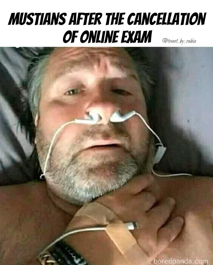 Kashmiri_hoon_'s tweet photo. Mustians after the cancellation of online exam 😂
#physicalexam
#mustians https://t.co/IDGV2mnYcv