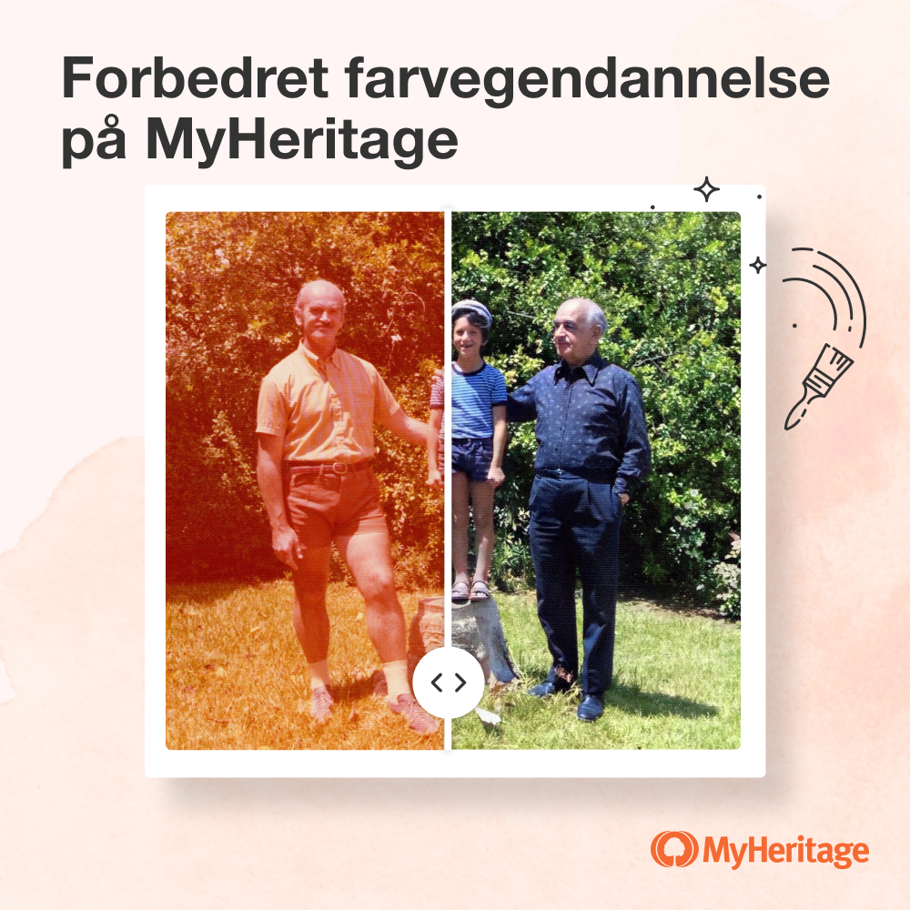 MyHeritageDK's tweet photo. Vi har forbedret vores værktøj til farvegendannelse at falmede farvefotos, så farverne nu vil stå klarere end nogensinde før!
Prøv det selv - indtil 5. februar helt gratis for alle brugere!
https://t.co/iGwAt4jIK2
#fotos #farver #farvefotos https://t.co/yJ9B0JZWG7