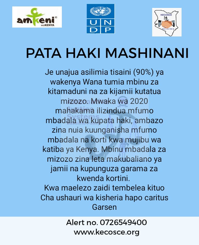 Do you know that Alternative Justice System is the most trusted system of conflict resolution in Kenya? <a href="/UNDPKenya/">UNDP Kenya</a>   #EarthquakeInNakuru