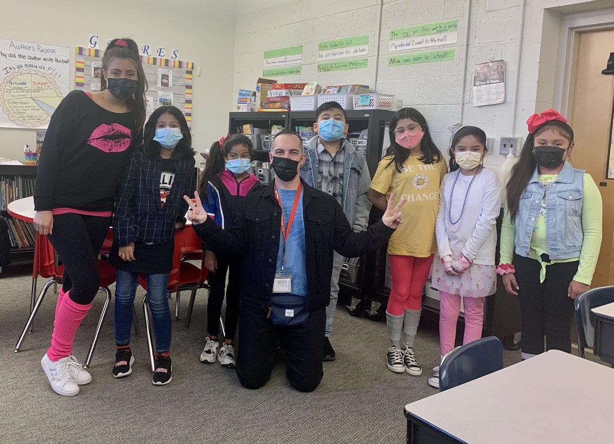 Happy 80’s Day! 💜 #100daystogo <a href="/RBMSadranovitz/">John Adranovitz</a> <a href="/rbmsROCKETS/">Red Bank Middle</a>
