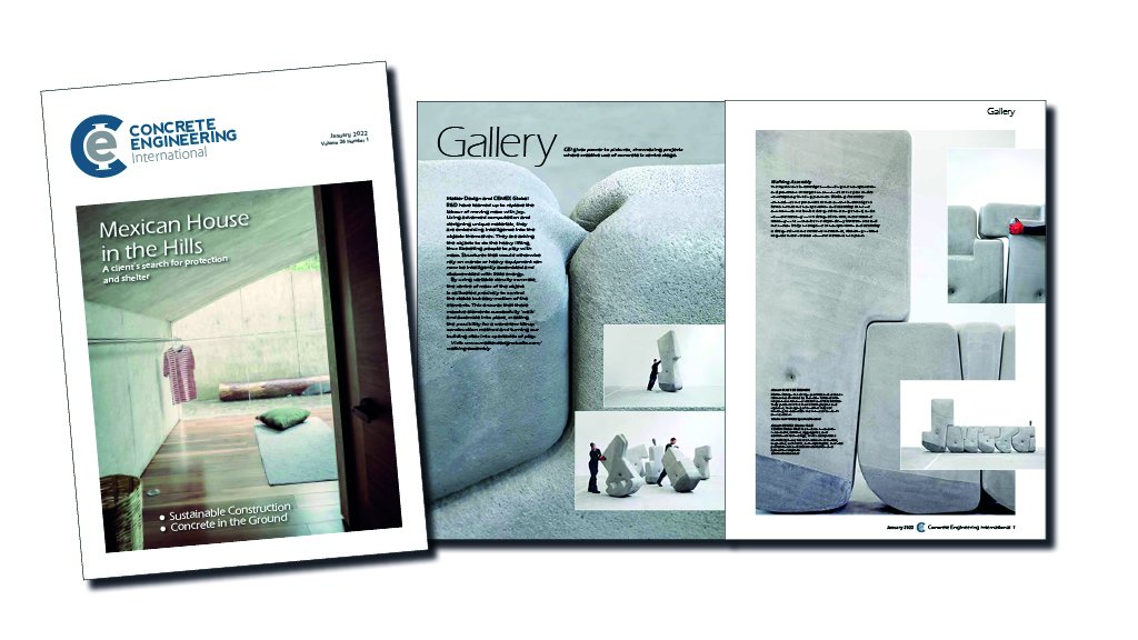 ukConcrete's tweet photo. Concrete Engineering International’s January issue includes a Gallery spread from #MatterDesign & @CEMEXGRD who are exploring replacing the labour of moving mass with joy, with their Walking Assembley…Look at the spread here: https://t.co/9EaX9HYdhI
#concrete https://t.co/0It3LfGAZ6