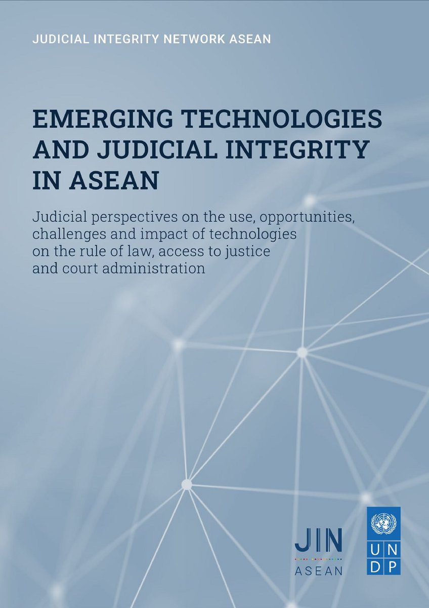 ⚖️ In response to #COVID19, many courts adopted online hearing capabilities and transitioned to online forms. Check out this new @UNDP report on how AI, digital platforms, and Open Justice are impacting judicial integrity in South-East Asia: bit.ly/349FBDo #DigitalUNDP