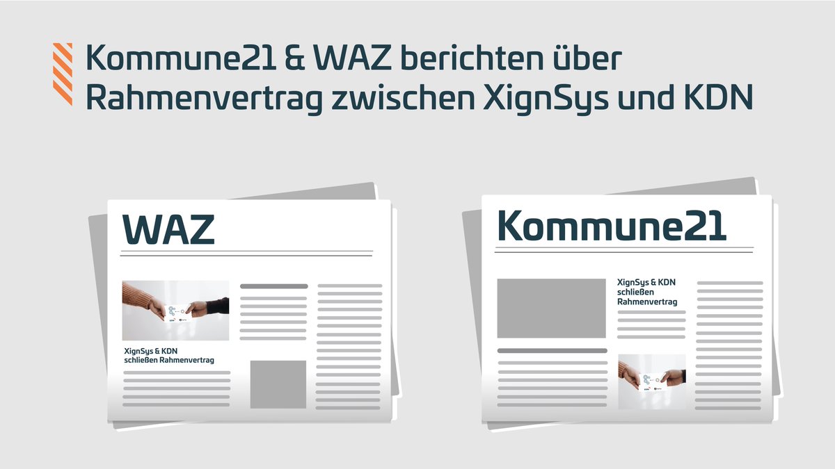 Wir sind stolz, dass über unseren Rahmenvertrag mit dem <a href="/KDN_NRW/">KDN – Dachverband kommunaler IT-Dienstleister NRW</a> nun auch @k21news (lnkd.in/dC4MaKq4) und <a href="/WAZ_Redaktion/">WAZ</a> (lnkd.in/d9aJbAXu) berichten.

Wir freuen uns sehr, damit zur erfolgreichen #Digitalisierung von weiteren Städten beitragen zu können! #ozg