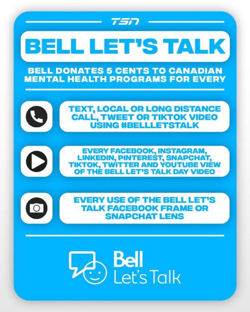 djpoulin20's tweet photo. It’s that important. #BellLetsTalk https://t.co/yjtuar8bFu