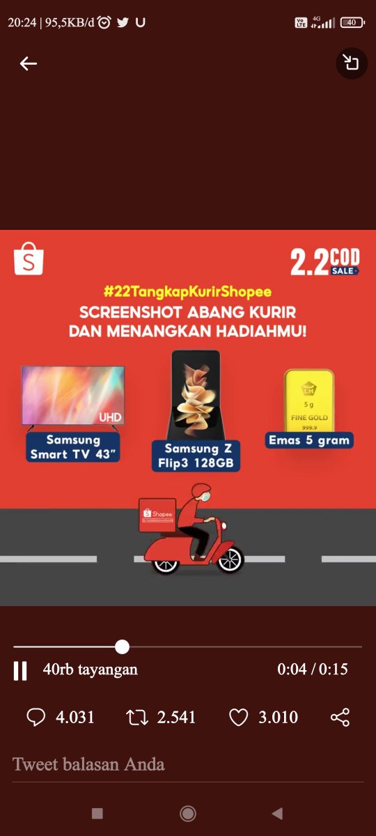KerdonMp's tweet photo. @ShopeeID #22Tangkapkurirshopee https://t.co/VGIInBJaR0