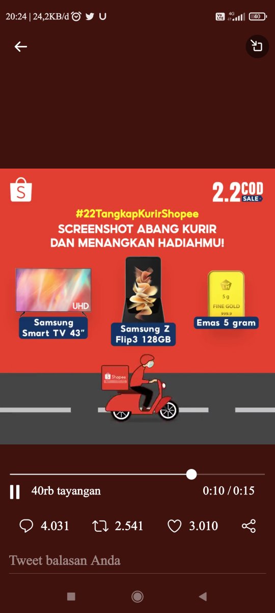 KerdonMp's tweet photo. @ShopeeID #Tangkapkurirshoper https://t.co/re2DtsbUnn